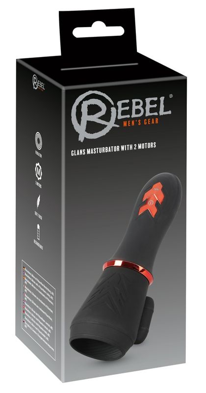 Rebel Gear Glans intens vibrerende Masturbator for Menn 
