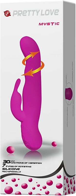 Pretty Love Mystic rabbitvibrator med roterende perler
