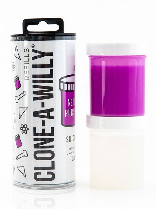 Hovedbilde Clone-A-Willy Silicone refill neon purple, ekstra ...