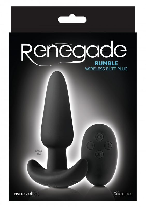 Renegade Rumble Vibrerende analplugg med fjernkontroll