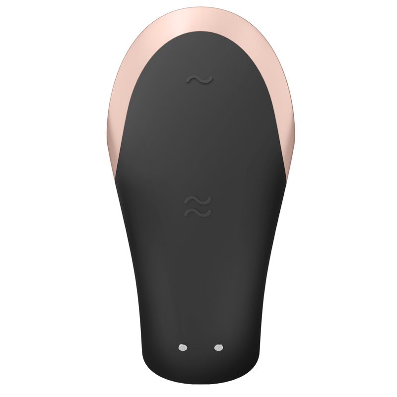 Satisfyer Double Love Luxury parvibrator med appstyring svart